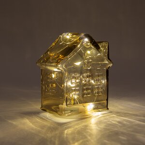 Anna's Collection LED-huisje - L12,5xB7,5xH14cm Amber - afbeelding 3
