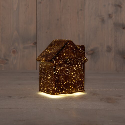 Anna's Collection LED-huisje - L12,5xB7,5xH14cm Brons - afbeelding 2