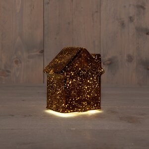 Anna's Collection LED-huisje - L12,5xB7,5xH14cm Brons - afbeelding 2