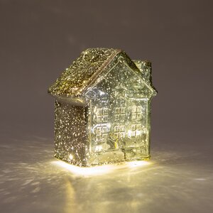 Anna's Collection LED-huisje - L12,5xB7,5xH14cm Goud - afbeelding 3