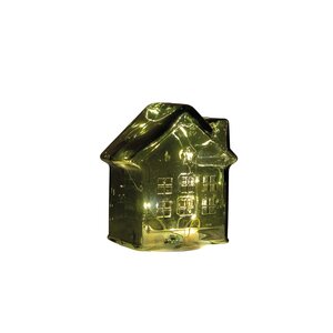Anna's Collection LED-huisje - L12,5xB7,5xH14cm Groen - afbeelding 1