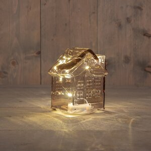 Anna's Collection LED-huisje - L12,5xB7,5xH14cm Roze - afbeelding 2