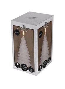 Anna's Collection LED-kaars kerstboom - D9,5xH20cm Wit - afbeelding 2