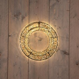 Anna's Collection LED-krans 1200 lampjes - D36cm Classic warm en warm wit - afbeelding 2