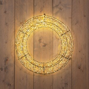 Anna's Collection LED-krans 1800 lampjes - D58cm Classic warm en warm wit - afbeelding 2