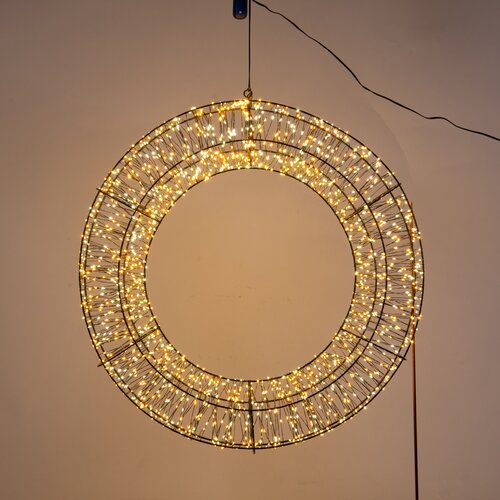 Anna's Collection LED-krans 1800 lampjes - D58cm Classic warm en warm wit - afbeelding 3