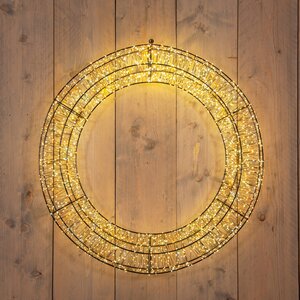 Anna's Collection LED-krans 2400 lampjes - D70cm Classic warm en warm wit - afbeelding 2