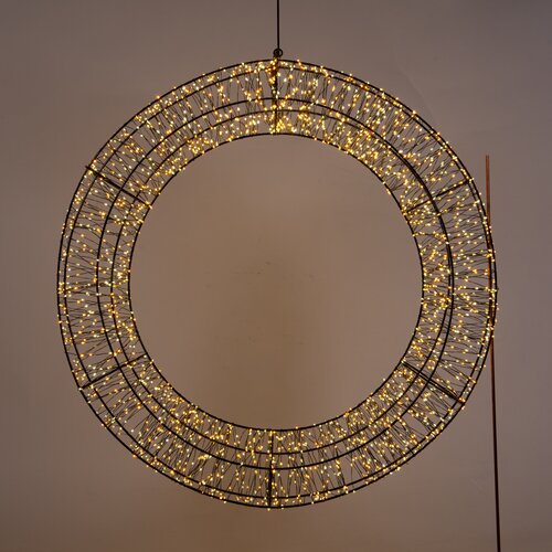 Anna's Collection LED-krans 2400 lampjes - D70cm Classic warm en warm wit - afbeelding 3