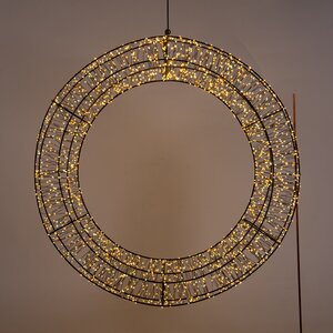 Anna's Collection LED-krans 2400 lampjes - D70cm Classic warm en warm wit - afbeelding 3