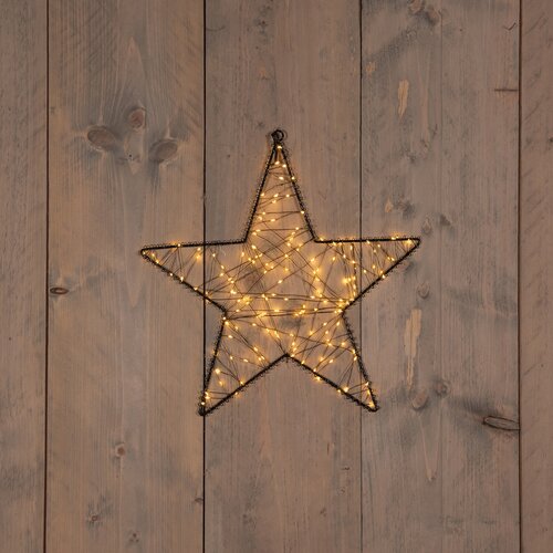 Anna's Collection LED-ster hangend metaal classic warm - 160 lampjes - B 36 cm - afbeelding 2