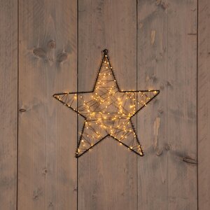 Anna's Collection LED-ster hangend metaal classic warm - 160 lampjes - B 36 cm - afbeelding 2