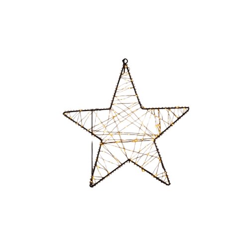 Anna's Collection LED-ster hangend metaal classic warm - 160 lampjes - B 36 cm - afbeelding 3