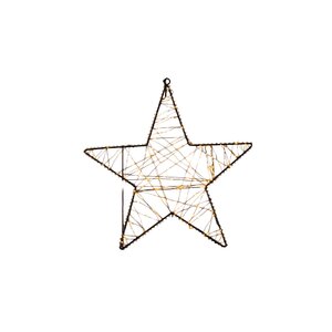 Anna's Collection LED-ster hangend metaal classic warm - 160 lampjes - B 36 cm - afbeelding 3