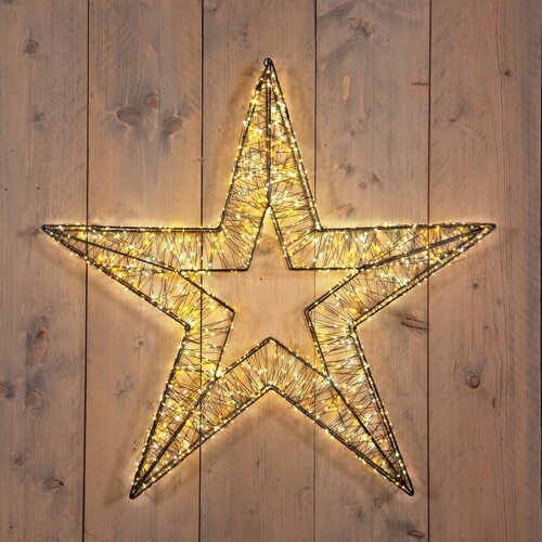Anna's Collection LED-ster hangend metaal luxury - 1440 lampjes - flashfunctie - B 76 x D 8 cm - afbeelding 2