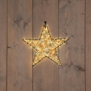 Anna's Collection LED-ster hangend metaal luxury - 200 lampjes - flashfunctie - B 26 cm - afbeelding 2