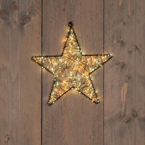 Anna's Collection LED-ster hangend metaal luxury - 300 lampjes - flashfunctie - B 36 cm - afbeelding 2