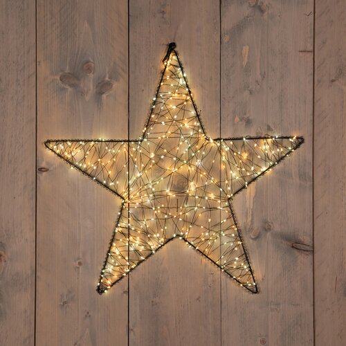 Anna's Collection LED-ster hangend metaal luxury - 500 lampjes - flashfunctie - B 56 cm - afbeelding 2