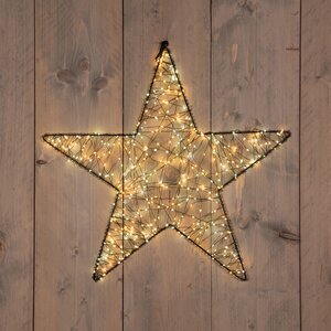 Anna's Collection LED-ster hangend metaal luxury - 500 lampjes - flashfunctie - B 56 cm - afbeelding 2