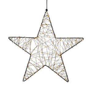 Anna's Collection LED-ster hangend metaal luxury - 500 lampjes - flashfunctie - B 56 cm - afbeelding 1
