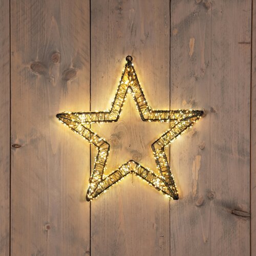 Anna's Collection LED-ster hangend metaal luxury - 800 lampjes - flashfunctie - B 36 x D 3 cm - afbeelding 2
