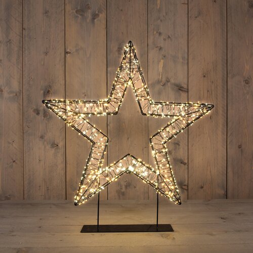Anna's Collection LED-ster op voet metaal luxury - 1200 lampjes - flashfunctie - B 56 x D 5 cm - afbeelding 2