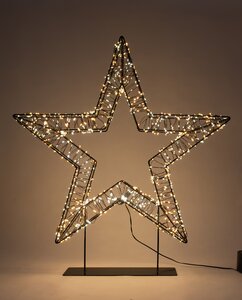 Anna's Collection LED-ster op voet metaal luxury - 1200 lampjes - flashfunctie - B 56 x D 5 cm - afbeelding 3