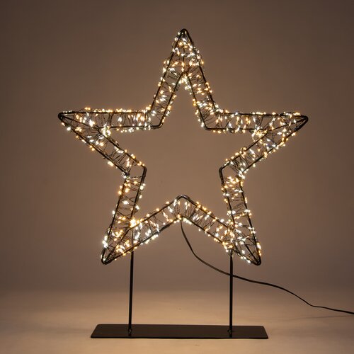Anna's Collection LED-ster op voet metaal luxury - 800 lampjes - flashfunctie - B 36 x D 3 cm - afbeelding 3
