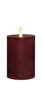 Anna's Collection LED-stompkaars oplaadbaar - D7,5xH10cm Bordeaux - afbeelding 1