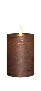 Anna's Collection LED-stompkaars oplaadbaar - D7,5xH10cm Brons - afbeelding 1