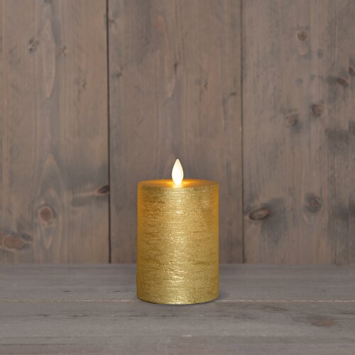 Anna's Collection LED-stompkaars oplaadbaar - D7,5xH10cm Goud - afbeelding 3