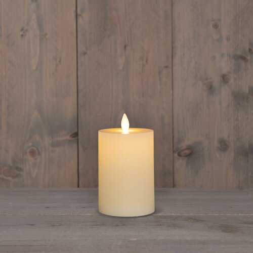 Anna's Collection LED-stompkaars oplaadbaar - D7,5xH10cm Ivoor - afbeelding 3