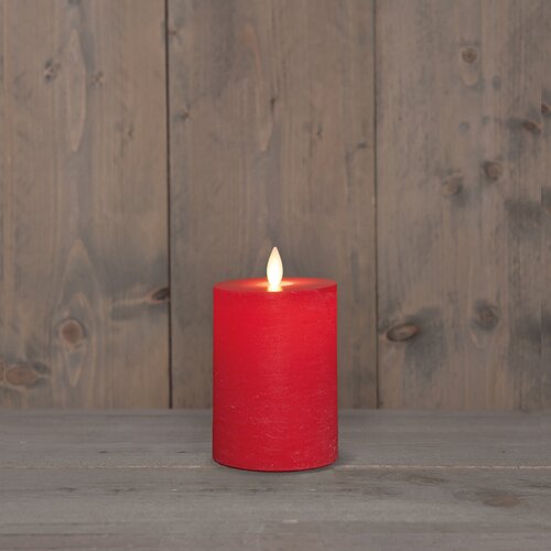 Anna's Collection LED-stompkaars oplaadbaar - D7,5xH10cm Rood - afbeelding 3
