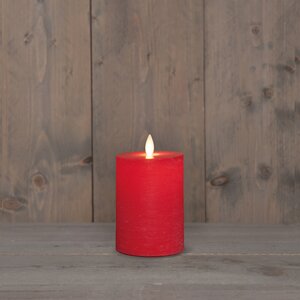 Anna's Collection LED-stompkaars oplaadbaar - D7,5xH10cm Rood - afbeelding 3