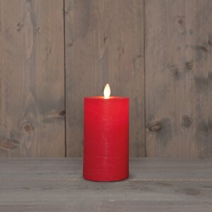 Anna's Collection LED-stompkaars oplaadbaar - D7,5xH12,5cm Rood - afbeelding 3