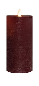 Anna's Collection LED-stompkaars oplaadbaar - D7,5xH15cm Bordeaux - afbeelding 1