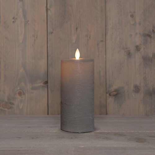 Anna's Collection LED-stompkaars oplaadbaar - D7,5xH15cm Taupe - afbeelding 3