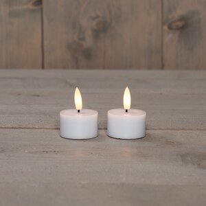Anna's Collection LED-theelicht 3D-vlam - D4xH5cm Wit - afbeelding 2
