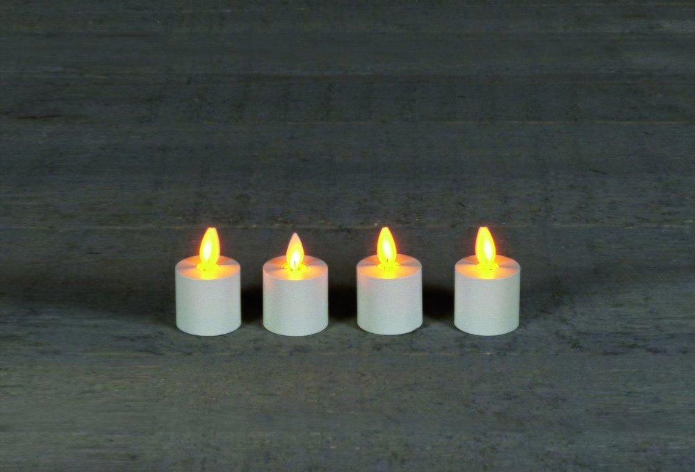 geld Geef energie puree Anna's Collection LED Theelicht Rustiek set 3,5 cm Wit 4 stuks -  Tuincentrum Coppelmans