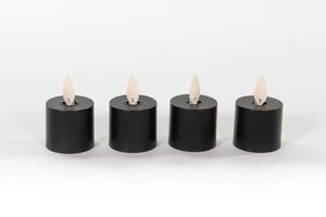 Anna's Collection LED-theelicht uitbreiding - D3,8xH6cm Zwart - afbeelding 2