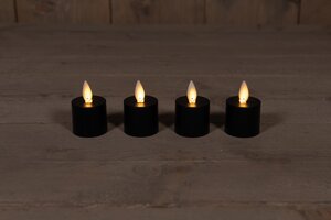 Anna's Collection LED-theelicht uitbreiding - D3,8xH6cm Zwart - afbeelding 3