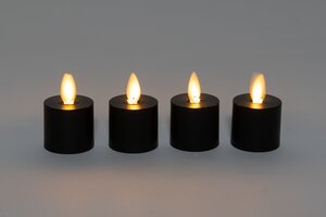 Anna's Collection LED-theelicht uitbreiding - D3,8xH6cm Zwart - afbeelding 4