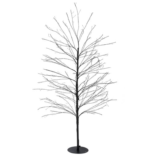 Anna's Collection Lichtboom met flash zwart - H150cm Classic warm - afbeelding 2