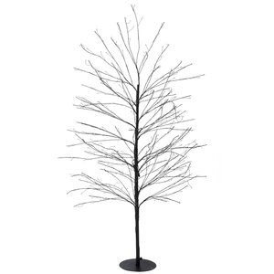 Anna's Collection Lichtboom met flash zwart - H150cm Classic warm - afbeelding 2