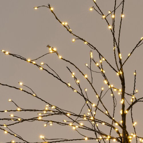 Anna's Collection Lichtboom met flash zwart - H60cm Classic warm - afbeelding 5