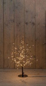 Anna's Collection Lichtboom met flash zwart - H60cm Classic warm - afbeelding 3