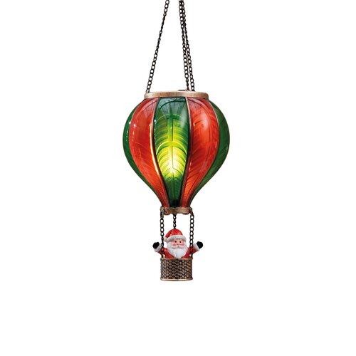 Anna's Collection Luchtballon 20 lampjes - H45xD14cm Rood en groen - afbeelding 1