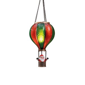 Anna's Collection Luchtballon 20 lampjes - H45xD14cm Rood en groen - afbeelding 1