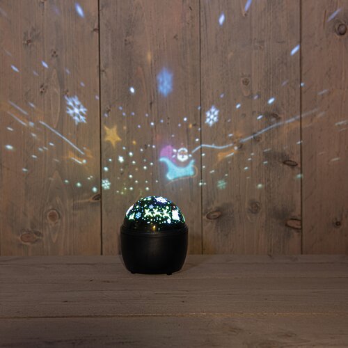Anna's Collection Projector kerstfiguur op batterijen - D11,5xH13cm Warm wit - afbeelding 1