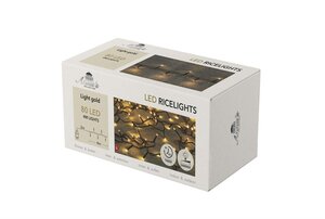Anna's Collection Ricelightverlichting - L4m Licht goud - afbeelding 3
