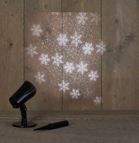 Anna's Collection Sneeuwvlokprojector buiten - Warm wit